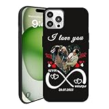 Individuelle Handyhülle für Familie und Freunde, personalisierte Foto-Hülle für iPhone 17, 16, 15, 14, 13, 12, 11 Pro Max Plus, Geburtstag, Weihnachten, Valentinstag, mehrfarbig