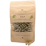 Jod Kapseln 400mg – 346µg Jod aus Kelp – Hochdosiert & Laborgeprüft – Natürliche Braunalge – Vegan, in Deutschland produziert – 60 Kapseln von sunny nature®