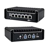 SJRC Fanless Mini PC Core i5-1135G7, 6x2.5GbE LAN Firewall Hardware OPNsense, 16GB RAM, 512GB SSD, Office Network Security Appliance HD 2.0, 4X USB 3.0, RJ45 Console, Win 11 Pro
