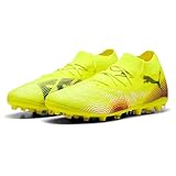 PUMA Unisex Future 8 Match MG Fussballschuh, Yellow ALERT Black-Sun Struck, 43 EU