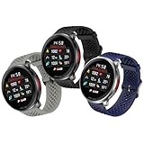 OUTPUTBT Silikon Armband 22mm für Polar Grit X Pro/Grit X/X2 Pro, Vantage M/M2/M3, Atmungsaktiv Sport Uhrenarmbänder für Polar Vantage V2/V3 Ersatzarmband für Damen Herren