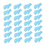 Homoyoyo 100 Stück aus einmalhandschuhe disposable gloves nitrilhandschuh Schutzhandschuhe Geschenkidee gardening gloves Medizinische Latexhandschuhe XL Blue
