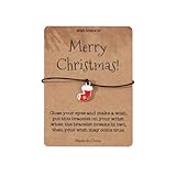 Brautjungfer-Perlen-Halskette, Heißes Weihnachtsmotiv, handgefertigt, niedlich, Weihnachtsmann, weiches Keramik-Perlenarmband, männliche Uhren, Einheitsgröße, Kunststoff, Kein Edelstein