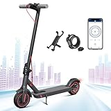 E Scooter mit Straßenzulassung，36V10.4Ah Batterie und 350W Motor Zusammenklappbarer Elektroroller, Reichweite 35KM, Geschwindigkeit bis zu 20KM/H, 8.5' Reifen Belastung 120KG, APP Steuerung