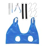 JUMPLAWN Haustierpflege Hängematte S Blau mit Nagelknipser Vielseitiger Katzen Hundepflege Helfer für Nägelschneiden Fellreinigung Einfache Montage und Praktisches Design Zufällige Farbe