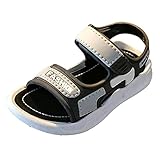UIFLQXX Hausschuhe für Kinder, Cartoon, weiche Sohle im Sommer, bequeme Jungensandalen, Größe 2, Slip-Sandalen (grau, 18-24 Monate)
