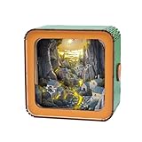 KAAYEE 3D Holzpuzzle Nachttischlampe, (Valley Village) 3D Puzzle Holz Nachtlicht Erwachsene, Wooden Puzzle 3D Lampe Geschenkbox Geschenke für Frauen Männer Freundin Freund zum Weihnachten Geburtstag