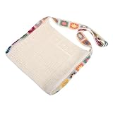 VALICLUD Leichte Gehäkelte Strandtasche Damen Geräumige Sommer tote mit Künstlerischem Strickdesign Atmungsaktive Henkeltasche für Urlaub Einkaufen und Freizeit Modische Boho handtasche