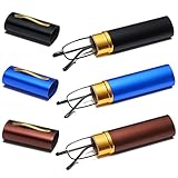 Fsread Kleine tragbare Lesebrille Herren Anti-Blaulicht Mini Kompakt Stift Lesegerät leicht +2.5