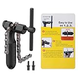 Pawfly Fahrrad Kettennieter Werkzeug Fahrrad Kettenabnehmer für 5 bis 12 Gang und Einfachgang Ketten Kettenwerkzeug mit Kettenhaken und 2 Ersatz Antriebsstiften Kettennietentferner