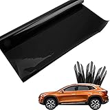 Tönungsfolie Scheibenfolie, Hillylolly Auto Tönungsfolie Scheiben, Scheibentönung Folie Auto, Tönungsfolie Autoscheiben, Schwarz, 300*50 cm, 5% VLT, Blend und UV Schutz