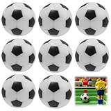 8 Stück Tischfußball Kickerbälle, 32mm Mini Kickerbälle aus Tischkicker Bälle, Leise & Langlebig für Tischfußball Spiele, Ersatzbälle für Kickertisch, Spieltisch & Multifunktionstisch