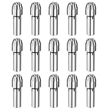 QUARKZMAN 50 Stück 3,2 mm Bohrfutter Spannzange Bit 18 mm Länge Mini Elektrische Schleifer Schnellwechsel Ersatz Bohrwerkzeug für Drehwerkzeuge
