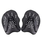 Mokaskaidj 1 Paar Hand Paddles Schwimmen, Unisex Erwachsene Schwimm Trainingsgerät, Schwimmpaddel, Handpaddel Schwimmen, Schwimmen Zubehör, Schwimmtrainingshilfe Trainingsgerät für Erwachsene