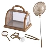 Vibhgtf Insektenbehälter – Kinderkäfig zur Beobachtung, Naturset mit Wurmbetrachter | Pädagogisches Erkundungsspielzeug für Reisen zu Hause, in der Schule, im Garten und im Freien