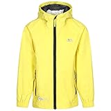 Trespass Qikpac Jacket, Yellow, 7/8, Kompakt Zusammenrollbare Wasserdichte Jacke für Kinder / Unisex / Mädchen und Jungen, 7-8 Jahre, Gelb