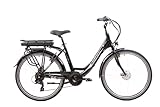 F.lli Schiano E-Moon 26 Zoll E-Bike mit 250W Motor und 7-Gang-Getriebe, in Weiss