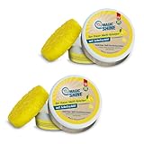 Pure100 MagicShine Allzweckreiniger - Doppelpack - Putzstein - Entfernt Eingebranntes ohne Kratzer - Reinigungsstein mit Citrus-Duft - Edelstahlreiniger - Dusche, Badewanne, Herd