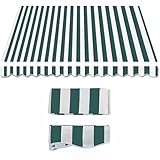 Ausziehbare Markisen-Ersatz-Leinwand, 4,9 x 3,6 m, Sonnenschutz, Markisen-Ersatz, Polyestergewebe, 6 x 3 m