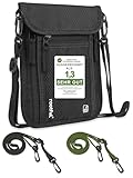 rootful.® Brustbeutel mit RFID-Schutz [HOCHWERTIGE] Brusttasche Umhängebeutel für maximale Sicherheit | Schultertasche für Smartphone, Reisepass, Geldkarten, Bargeld UVM. | Deutsche Markenqualität