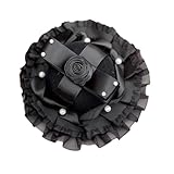 Stilvoller Schwarzer Organza Haarclip Mit Zarten Spitzen Designs Mode Accessoire Für Hochzeiten Und Partys Liefert Bankettparty Haarclip