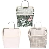 FONDOTIN 3St An der Wand befestigte Aufbewahrungstasche wandhängende Regale aufbewahrungssack Storage Pockets kleiderständer hängender Organizer Hängeschrank-Organizer