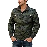 Biker Lederjacke Herren Kunstlederjacke Leder Jacken Herren Bikerjacke Leather Jacket Men Winterjacke im Motorradstil mit Print für lässige Oberbekleidung