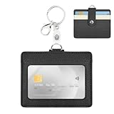 Ausweishalter,Ausweishülle, für id Card Holder, Büro, Schule, Mitarbeiter, langlebig, stilvoll，kartenhülle (Horizontal)