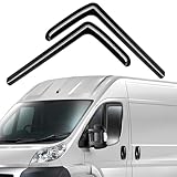 GEARMONSTER Windabweiser kompatibel mit Citroën Typ 250, 250L, D, B, Y, ab 2007 Autofenster Regenschutz Regenabweiser Integrierte Deflektoren Integrierter Windabweiser, 2 Stück, Schwarz