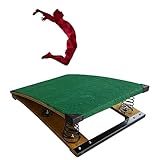 CEDLSF Trampolin für Jugendgymnastik mit Sprungbrett und Vier dicken, grünen, robusten Sprungbrettern, für den Einsatz in Schulen und Sportvereinen (Vier60 * 120cm)