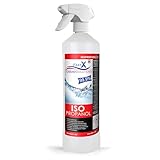 Isopropanol 99,9% Reiniger in Sprühflasche – 1 Liter | Hochprozentiger IPA Reinigungsalkohol für Haushalt & Elektronik | Made in Germany (Spray 1 Liter)