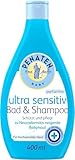 Penaten Ultra Sensitiv Bad & Shampoo besonders mildes Baby Bad & Baby Shampoo für hochsensible zu Neurodermitis neigende Babyhaut, 400ml