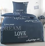 Kuscheli® Bettwäsche 135x200 2 teilig | ÖkoTex Zertifiziert & für Allergiker geeignet | Bettwäsche Set mit je 1 Bettbezug 135 x 200 & Kissenbezug 80x80 | modern & hochwertig