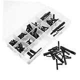 VALICLUD 113 Stück Teiliges Auto Vakuum Schlauchverbinder Steckverbinder Sortiment Stücken und Geraden Verbindern Schnelle Montage für Fahrzeugreparatur und Wartung Langlebig und Flexibel