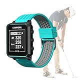 Canmore TW356 Golf-GPS-Uhr für Damen und Herren, kostenloses Update, großes LCD-Display, Upgrade-IC-Chip, leichtes Zubehör, Türkis