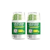 Aloe Vera Fußbalsam, feuchtigkeitsspendende und pflegende Fußcreme für trockene, rissige Fersen, Hornhautweichmacher und Peeling-Stick für glatte, gesunde Haut, je 30 g, 2 Stück