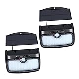 Homoyoyo 2 Stück Straßenlicht led-light led-lichter wandleuchten wall sconce light solar gartenbeleuchtung LED Lampen wandeinbauleuchte solarleuchtem hoflampe balkon lampe Solar-Wandleuchte