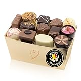 ePralinchen handverarbeitete belgische Luxus-Pralinen | Premium Edition 300g | klassische Pralinenmischung mit Nuss, Frucht, Karamell uvm. | ohne Alkohol | köstliche Schokolade made in Belgium