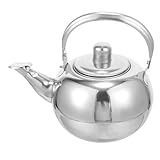 FELTECHELECTR Edelstahl Teekessel Kochende Wasser Heizungskessel Kochender Wasserkocher Heizherd Wasserkocher Metall Edelstahl Wasserkocher Haushalts Silber