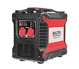 WALTER Inverter Stromerzeuger 2000 W, max. Leistungsabgabe im Kurzzeitbetrieb 2050 W, luftgekühlt, tragbarer und zuverlässiger Strom, inkl. Werkzeugtasche, Zündkerzenschlüssel, Öltrichter, Tankdeckel