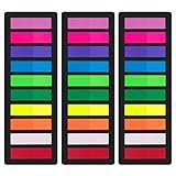KICNIC Haftstreifen, 720 Stück Seitenmarker Selbstklebend, 10 Farben Page Marker, Index Tabs zum Markieren und Hervorheben, Haftmarker für Schreibwaren Aesthetic, Bürobedarf, Schulsachen
