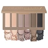 SUSIKEKI Lidschatten Palette 6 Farben mit Spiegel - Eyeshadow Palette Matt Hohe Farbwiedergabe - Mini Make Up Palette Tragbarkeit, Wasserdicht, Langlebig