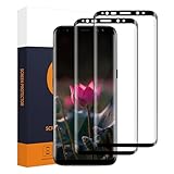 Carantee 2 Stück Schutzfolie für Panzerglas für Samsung Galaxy S8 Displayfolie, 9H Härte Kratzfest Displayschutz, 3D-Volle Bedeckung, Blasenfrei Berührungsempfindlich, 0,33mm HD Klar S8 Schutzglas