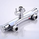 Acesunny Duscharmatur Brausethermostat Design Thermostat Mischbatterie Dusche Thermostat Wannenbatterie Dusche Armatur Badewannenarmatur Mischbatterie Für Bad