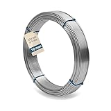 Idoneo Linea 1-148 Meter| Flexibel Aluminium Draht 10mm Blitzschutz PV Anlage Erdungsdraht Alu Runddraht Blitzableiter Draht Blitzschutz Draht Aludraht (3m)