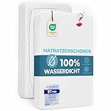 Dreamzie Matratzenschoner 90 x 200 Wasserdicht Oeko-TEX - Atmungsaktive Anti-Allergie und Anti Milben