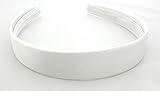 aliceband - weiß einfach 2.5cm breit Satin Haarband Haarreif