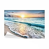 decomonkey Fototapete Strand Meer 300x210 cm Design Tapete Fototapeten Vlies Tapeten Vliestapete Wandtapete moderne Wand Schlafzimmer Wohnzimmer Natur Landschaft