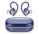 Bluetooth Kopfhörer Sport, Kopfhörer Kabellos Bluetooth 5.3 mit 4 ENC Mic, 128H Spielzeit Kabellose Kopfhörer, Tiefer Bass Earbuds IP7 Wasserdicht Ohrhörer LED-Anzeige USB-C Touch Control mit Ohrhaken