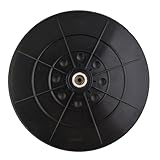 Gettimore 215 mm Trockenbau-Schleifer-Backup-Pad mit 6 mm Gewinde, 10-Loch-Design für staubfreie und Porta-Kabelschleifer, PP + mittelharter Moosgummi